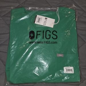 Figs Catarina Emerald Green Shirt